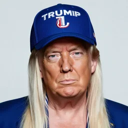 epic portrait of donald trump wearing a maga hat, gaga, gaga, gaga