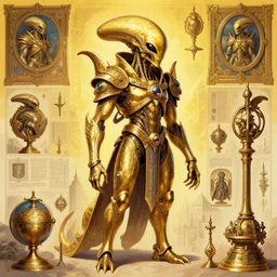 artstation concept of an alien empire, bright colorful, gold, hyperdetailed, artstation trending, world renowned artists, worth1000.com, historic artworks society, antique renewel, cgsociety, by greg rutkowski, by Gustave Dore, Deviantart