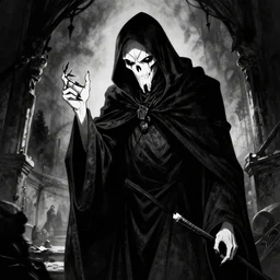 the grim reaper, monochrome, dramatic, deviantart, by tsutomu nihei