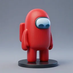 Among us red Impostor statue