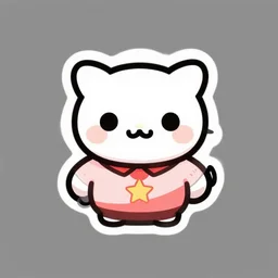 a cute facist, digital art, iconic icon, 2 d vector logo, cartoon, t - shirt design