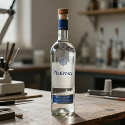 an award - winning photo of a vodka bottle in a plique - a - jour enameling technique studio lighting, 5 0. 0 mm
