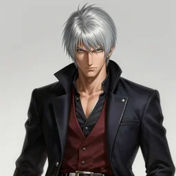 Dante from Devil May Cry by Tite Kubo, portrait,elegant, highly detailed, centered, digital painting, artstation, concept art, smooth, sharp focus, illustration
