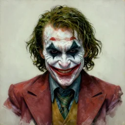 portrait painting of insane dc comics joker gothic grinning nightmare man, by artgerm, greg rutkowski, alphonse mucha, ultra realistic, concept art, intricate details, melancholic, highly detailed, photorealistic, octane render, 8 k, unreal engine