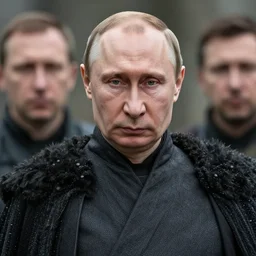 A badass photo of putin Based upon the popular Game of Thrones character, award winning photography, sigma 85mm Lens F/1.4, blurred background, perfect faces