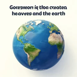 in the beginning god created the heavens and the earth | now the earth was formless and empty, darkness was over the surface of the deep, and the spirit of god was hovering over the waters | and god said, let there be light, and there was light.