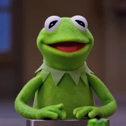 film still of Kermit the Frog, from Blade Runner 2049 (2017)