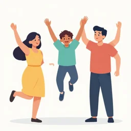 a vector based illustration of the joy of life, by sachin teng and loish, vibrant, vector art, award winning, stunning, trending on art station, highly detailed