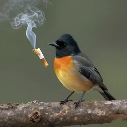 kurzgesagt bird smoking a joint