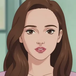 anime boyish natalie portman 3 / 4 pose, close - up nose, centered, cel shaded, portrait, pantone, 8 bit