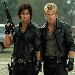 still from the movie rambo of chris redfield, directed by steven spielberg