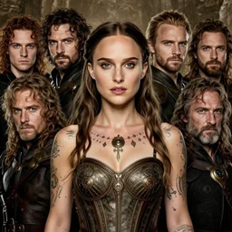 natalie portman, legendary warrior, heroic fighter, lord of the rings, body tattoos, decorative ornaments, battle armor, by omar ortiz, carl spitzweg, ismail inceoglu, vdragan bibin, hans thoma, greg rutkowski, alexandros pyromallis, perfect face, fine details, centered, rule of thirds, realistic shading photorealism