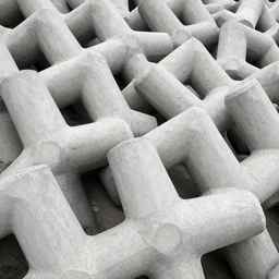 concrete tetrapod structure
