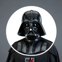 Darth Vader posing from LinkedIn profile picture, professional headshot