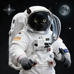 black cat astronaut