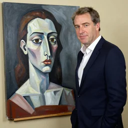 Nicolas Sarkozy painted by Pablo Picasso