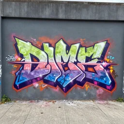 3 d graffiti by daim