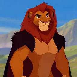 fanart of scar, the villain from the disney animated classic the lion king