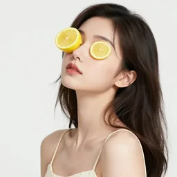 the portrait of an absurdly beautiful, graceful, elegant, sophisticated, young teen anime girl made up of lemons looking up, an ultrafine hyperdetailed illustration by kim jung gi, irakli nadar, intricate linework, bright colors, octopath traveler, final fantasy, unreal engine 5 highly rendered, global illumination, super hyper extremely radiant light, detailed and intricate environment
