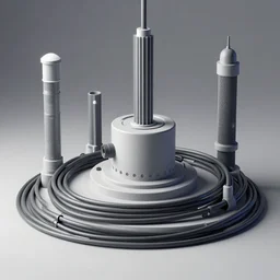 entertainment infrastructure implicit cable atmosphere by wlop and greg rutkowski