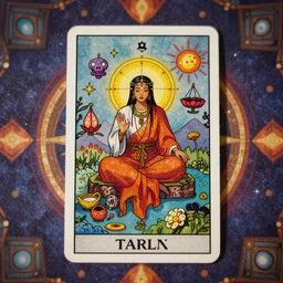 tarot, shamanic, beautiful colors, psychedelic, tantric, souls, magic, sharp foccus ilustration, artstation hq, in style of donglu yu