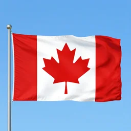 the new flag of canada. simple