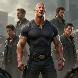 a highly detailed epic cinematic concept art CG render digital painting artwork: Dwayne Johnson . By Greg Rutkowski, Ilya Kuvshinov, WLOP, Stanley Artgerm Lau, Ruan Jia and Fenghua Zhong, trending on ArtStation, subtle muted cinematic colors, made in Maya, Blender and Photoshop, octane render, excellent composition, cinematic atmosphere, dynamic dramatic cinematic lighting, precise correct anatomy, aesthetic, very inspirational, arthouse