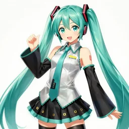 hatsune miku, art work by leyendecker