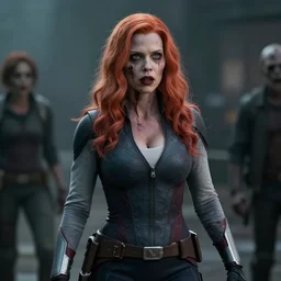film still of zombie zombie Sharon Carter as a zombie in new avengers movie, 4k