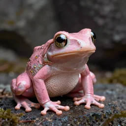 pink frog, high detail, hd