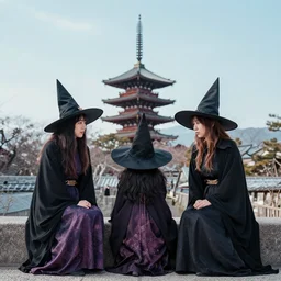 witches on a vacation to Toyoko japan