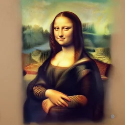dog dog dog dog, ( painted in the style of the mona lisa )