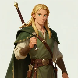 a beautiful illustration of legolas, by adrian tomine, featured on artstation