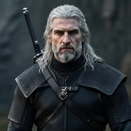 dean norris cast as vesemir in the witcher netflix series, beard