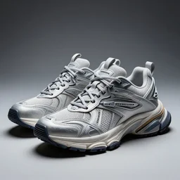 futuristic balenciaga and vetements sneakers on gradient background, ultra rendered extreme realism and detail, 8 k, highly detailed, realistic, refined, bautiful, fine art photography, hyper realistic, in the style of greg rutkowski, by artgerm, by gustave dore, by marco turini, photorealistic, elegant, sharp focus, artstation,