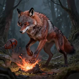 werewolf transformation, detailed digital art, trending on artstation