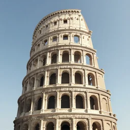 tall ancient Roman skyscraper, digital art by Greg Rutkowski