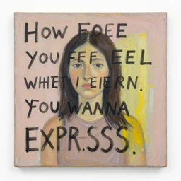 incredibly inusual painting of how you feel when you wanna express yourself, not canonic, breaking the rules of art