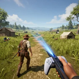 Oregon Trail, 3d game graphics, Unreal Engine, Ray Tracing, Playstation 5, 8k resolution