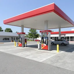 google maps picture, gas station
