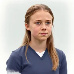 Greta Thunberg as a minion, digital art