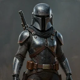 a digital portrait art of a humanoid interglactic bounty hunter, sci - fi, hyper realistic, painting, full of details, unique, movie scene, dramatic, in the style of greg rutkowski,