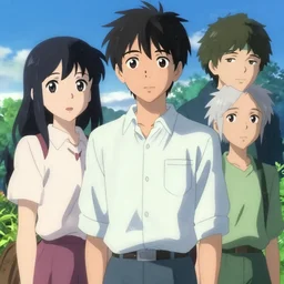 artgerm, joshua middleton, loish, makoto shinkai, korra with white hair