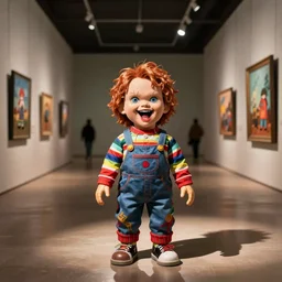 little mr screaming chucky doll goes to the art museum by maurice sendak
