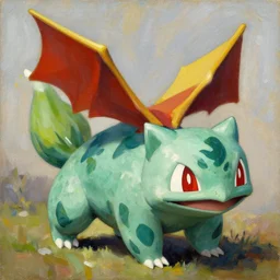 bulbasaur, painting by jc leyendecker!! phil hale!, angular, brush strokes, painterly, vintage, crisp