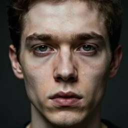 a male human face, uncanny valley, disturbing, weird,