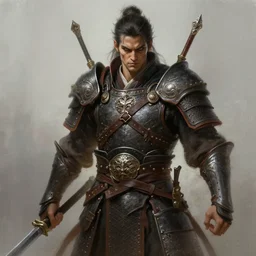a fantasy warrior, ultra - realistic, detailed, menacing, masterpiece, smooth, digital painting