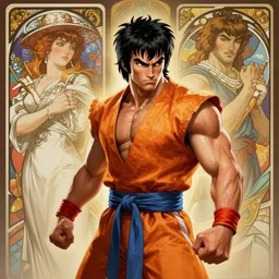 gonzo as dhalsim from street fighter, 4 k, ultra realistic, detailed focused art by artgerm and greg rutkowski and alphonse mucha