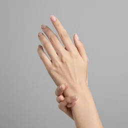 beautiful woman's hand posing for a stock photo