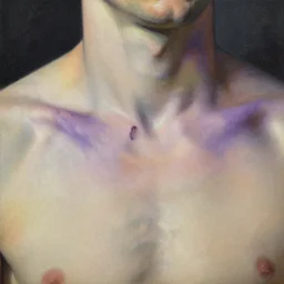 high quality high detail painting by lucian freud, hd, purple scars